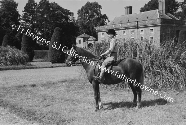 AT CASTLETOWN CHILDREN RIDING HON PATRICK CAREW